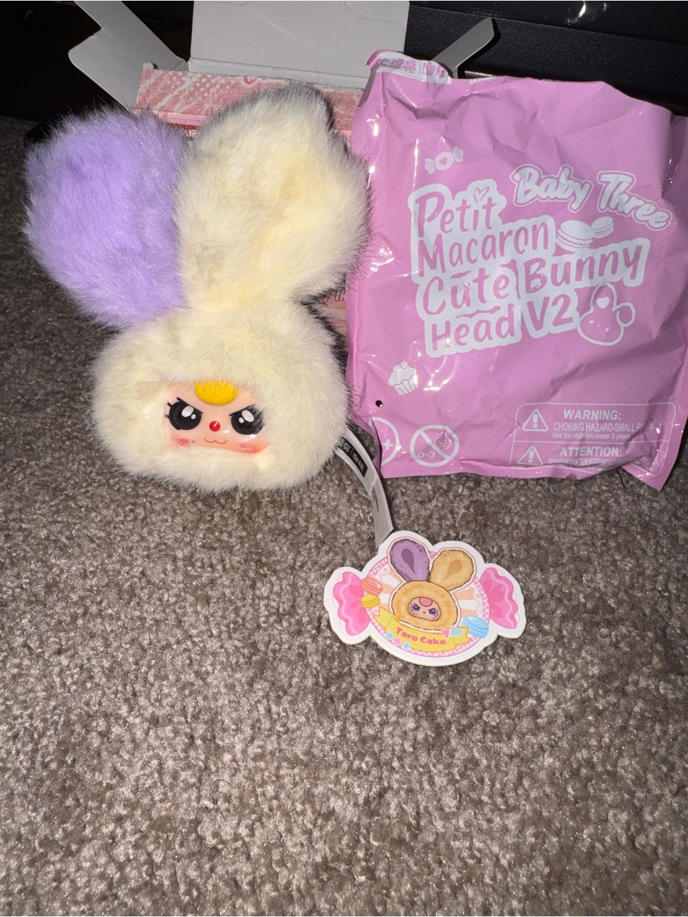 Baby Three Petit Macaron Cute Bunny Head V2 Blind Box Confirmed Special Eyes!